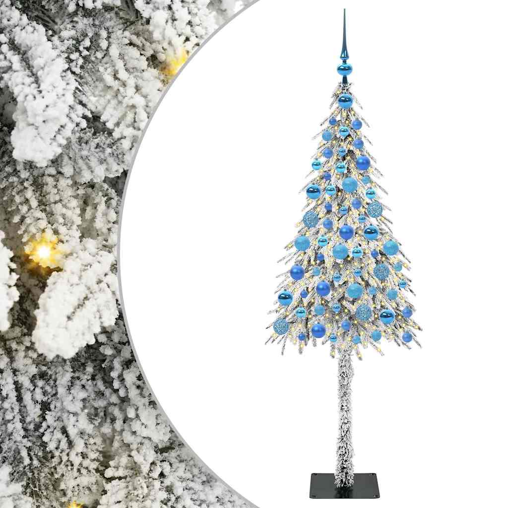 Χριστουγεννιάτικο Δέντρο με 300 LED Λευκό 180 cm ΠΕ και Ατσάλι