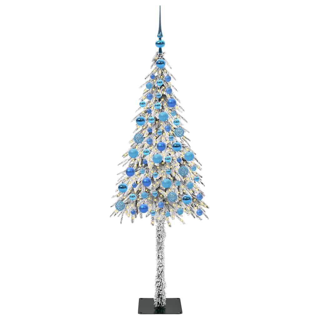 Χριστουγεννιάτικο Δέντρο με 300 LED Λευκό 180 cm ΠΕ και Ατσάλι