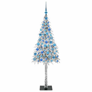 Χριστουγεννιάτικο Δέντρο με 300 LED Λευκό 180 cm ΠΕ και Ατσάλι