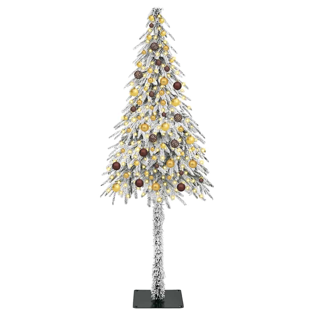 Χριστουγεννιάτικο Δέντρο με 300 LED Λευκό 210 cm ΠΕ και Ατσάλι - Pakobazaar