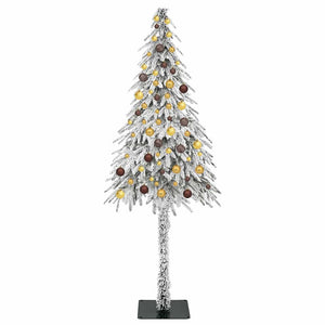 Χριστουγεννιάτικο Δέντρο με 300 LED Λευκό 210 cm ΠΕ και Ατσάλι - Pakobazaar