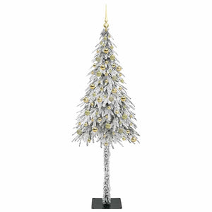 Χριστουγεννιάτικο Δέντρο με 300 LED Λευκό 210 cm ΠΕ και Ατσάλι - Pakobazaar