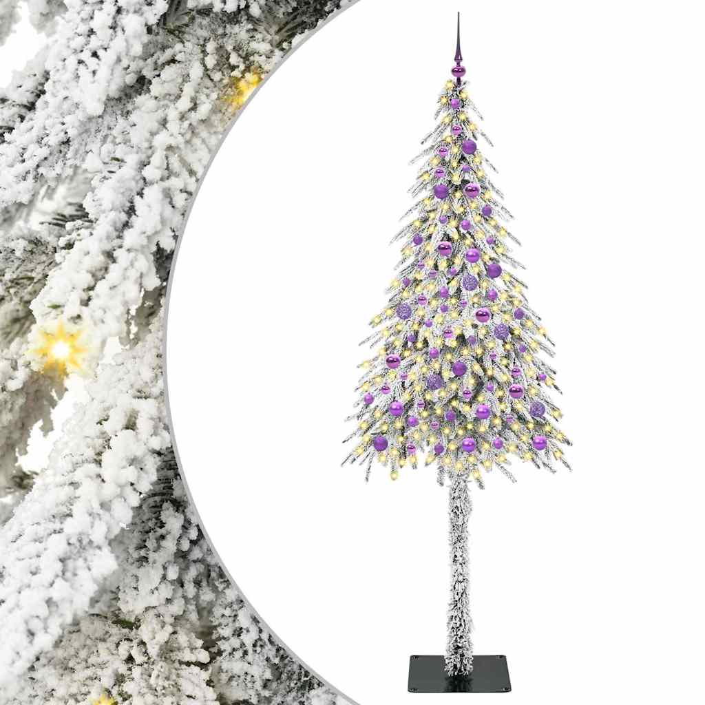 Χριστουγεννιάτικο Δέντρο με 300 LED Λευκό 210 cm ΠΕ και Ατσάλι