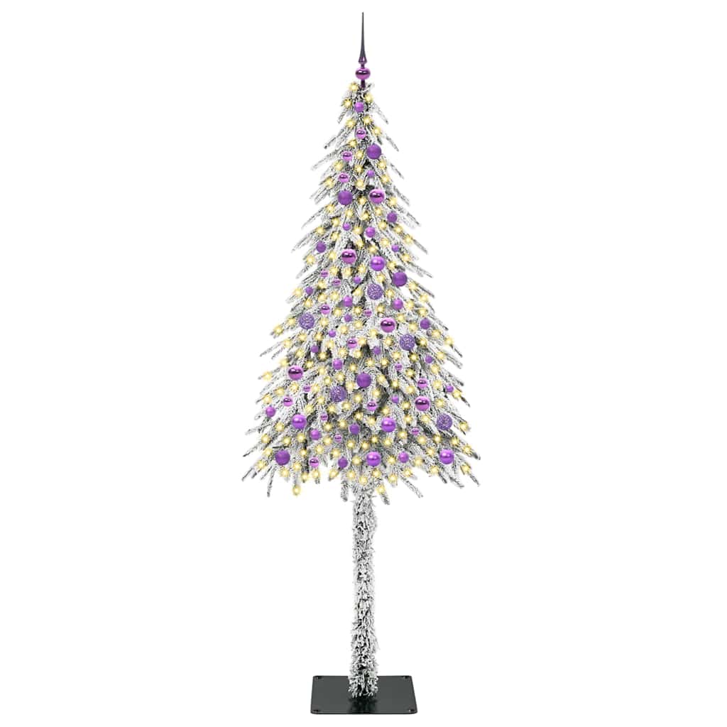 Χριστουγεννιάτικο Δέντρο με 300 LED Λευκό 210 cm ΠΕ και Ατσάλι