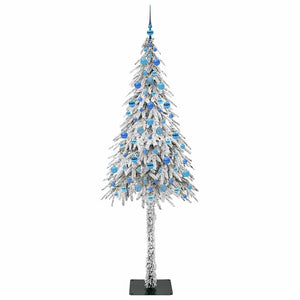 Χριστουγεννιάτικο Δέντρο με 300 LED Λευκό 210 cm ΠΕ και Ατσάλι