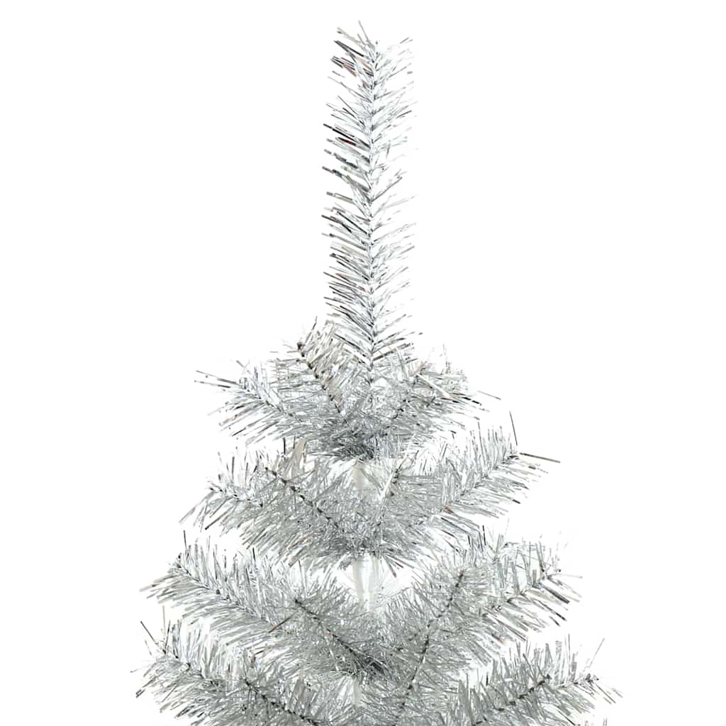 Χριστουγεννιάτικο Δέντρο με 150 LED με βάση Ασημί 120 cm PET - Pakobazaar