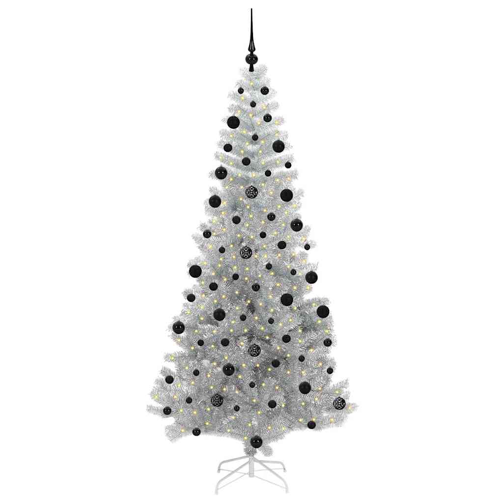Χριστουγεννιάτικο Δέντρο Ασημί 210 cm PET