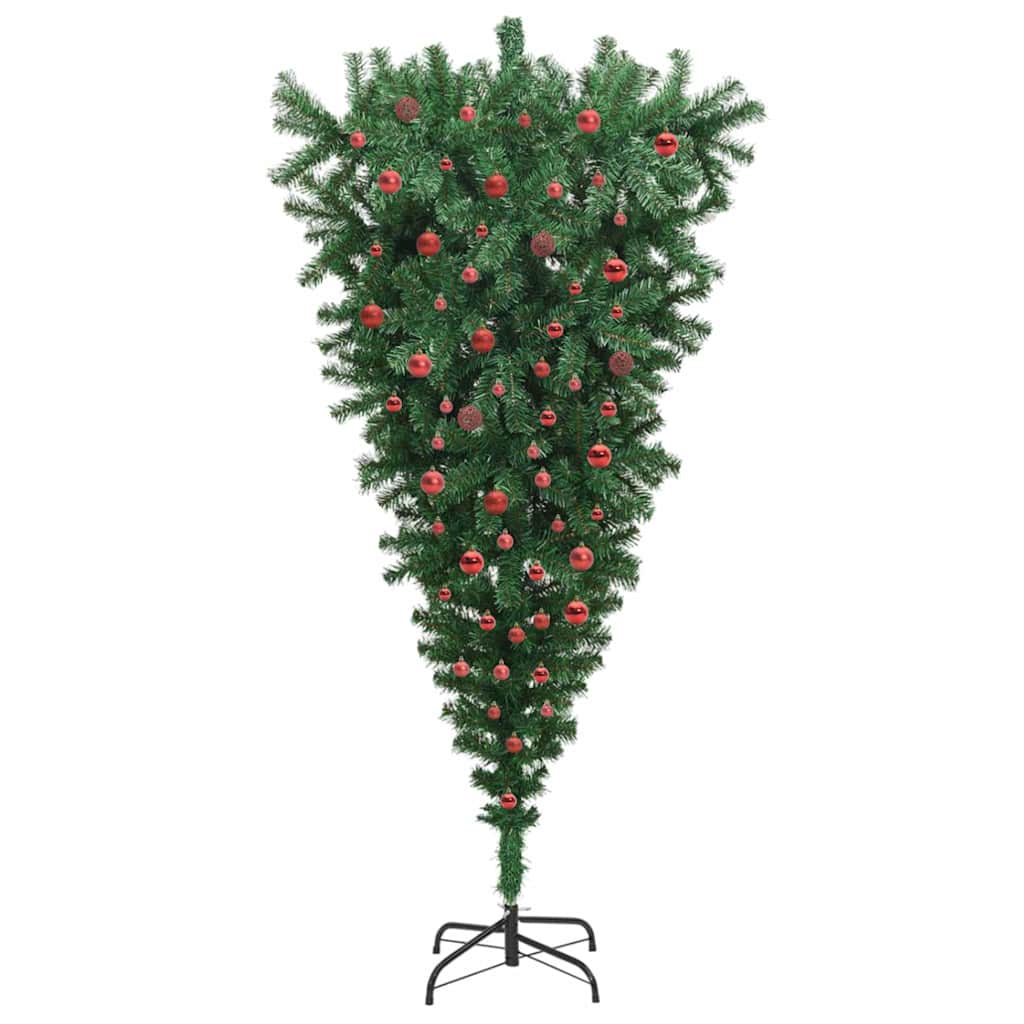 Δέντρο Χριστουγέννων Ανα upside-down με Σετ Μπαλών 210 cm PVC - Pakobazaar