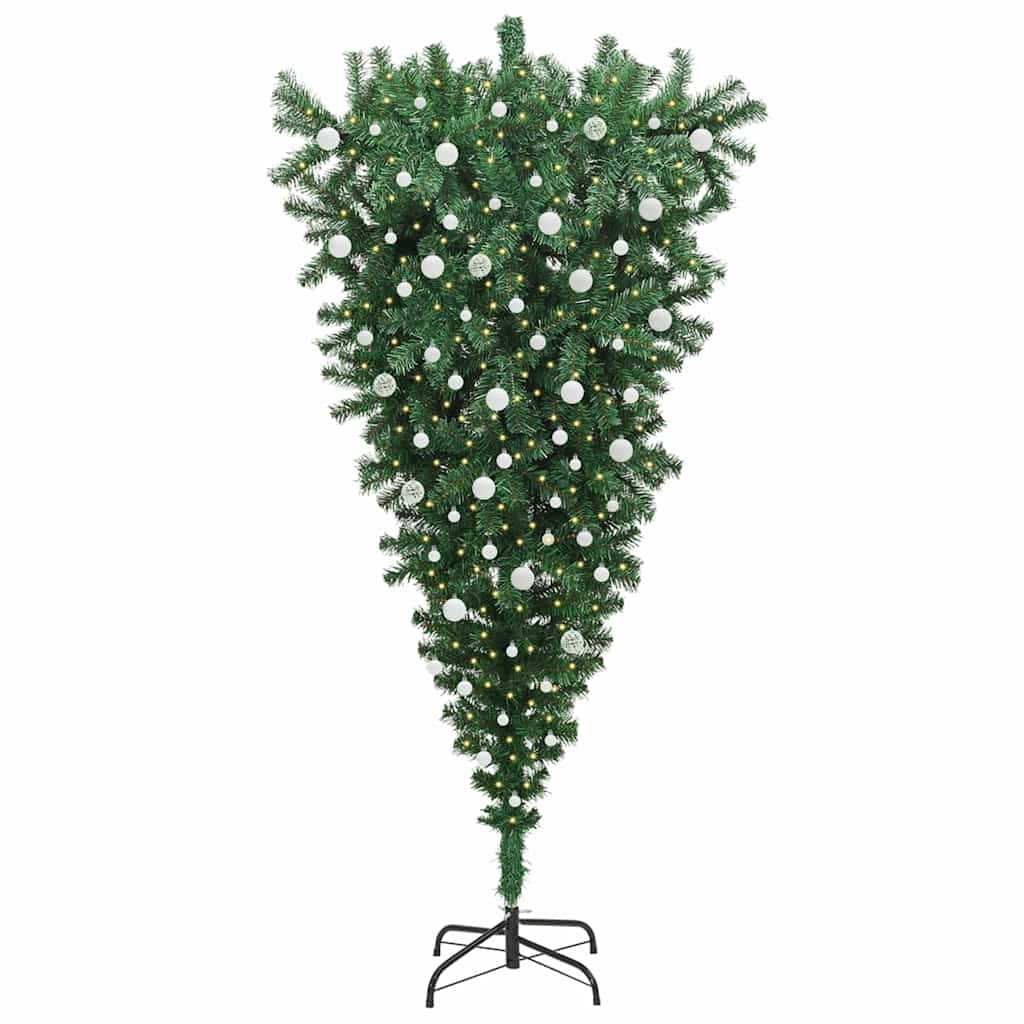 Αναποδο Christmas Tree με μπάλα και προεγκατεστημένο φωτισμό - Pakobazaar