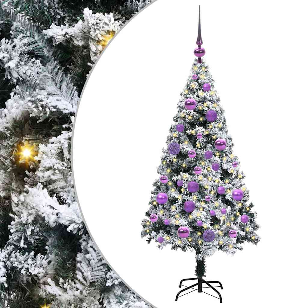 Τεχνητό Χριστουγεννιάτικο Δέντρο με 150 LED Λευκό 120 cm