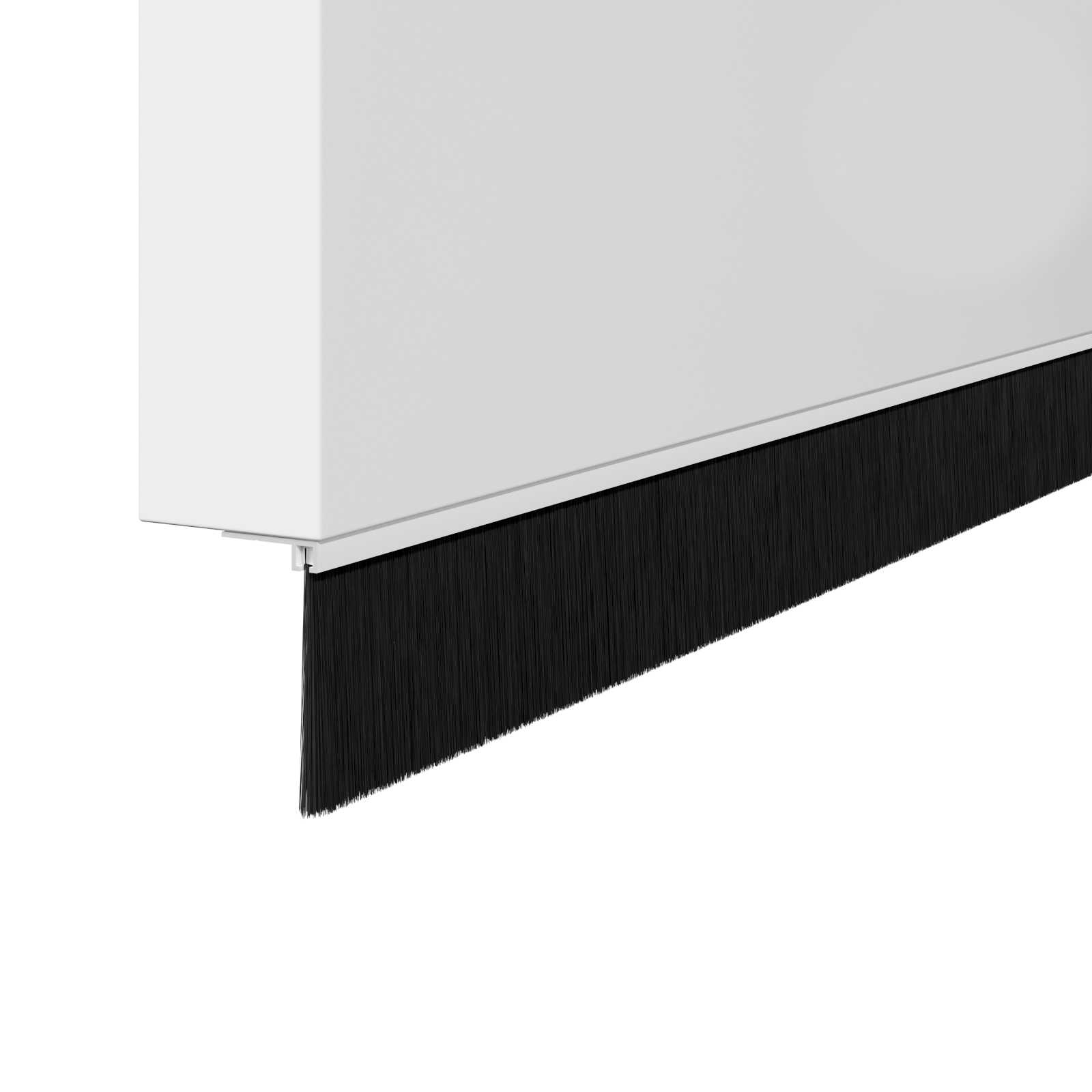 Σφραγίδες πόρτας με βούρτσες που προσαρτώνται 6 pcs Λευκό