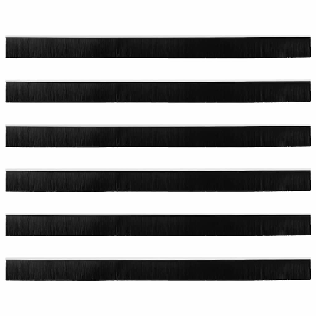 Σφραγίδες πόρτας με βούρτσες που προσαρτώνται 6 pcs Λευκό