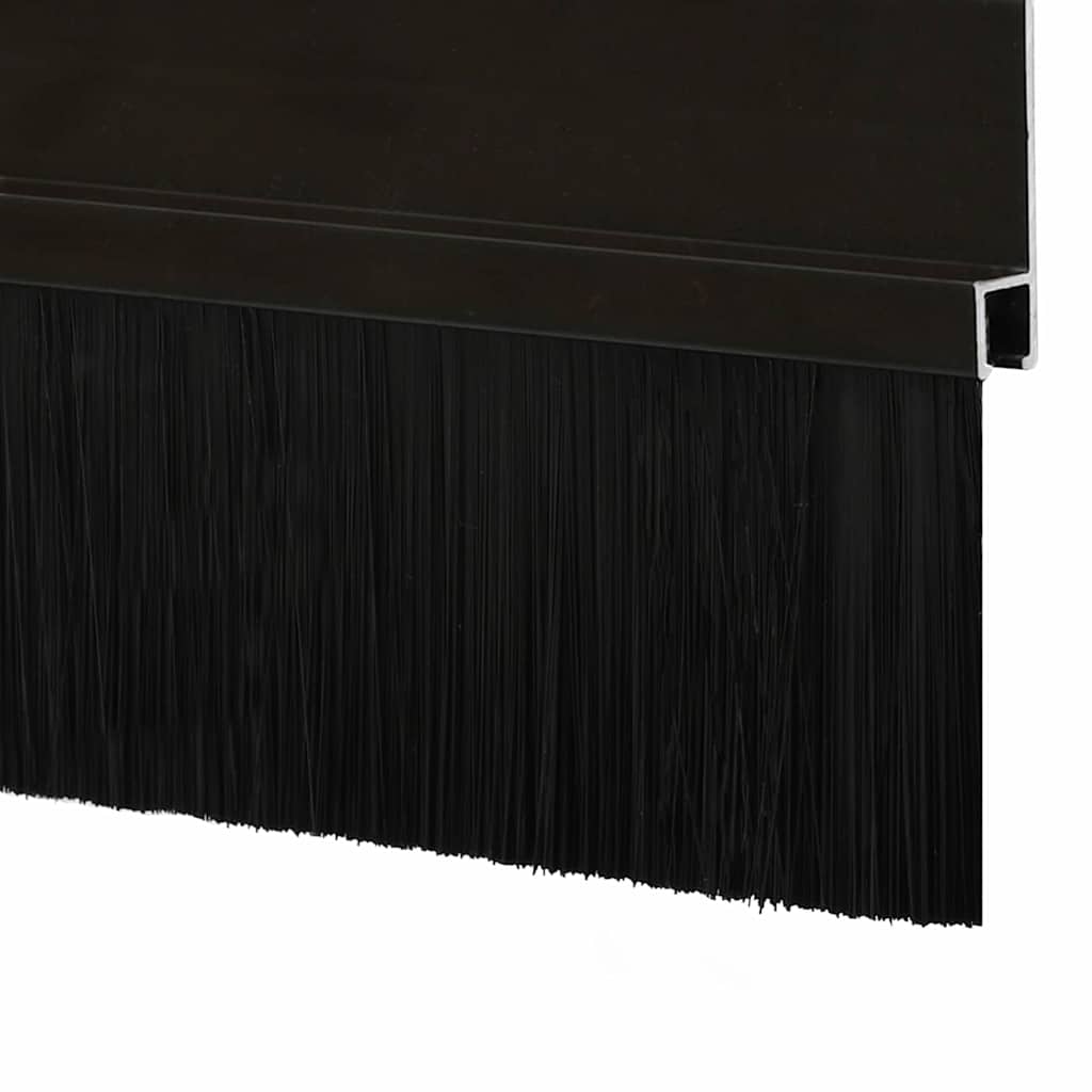 Αυτοκόλλητες σφραγίδες πόρτας 2 pcs Μαύρο 100 cm