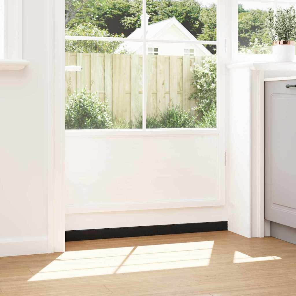 Αυτοκόλλητες σφραγίδες πόρτας 2 pcs Μαύρο 100 cm