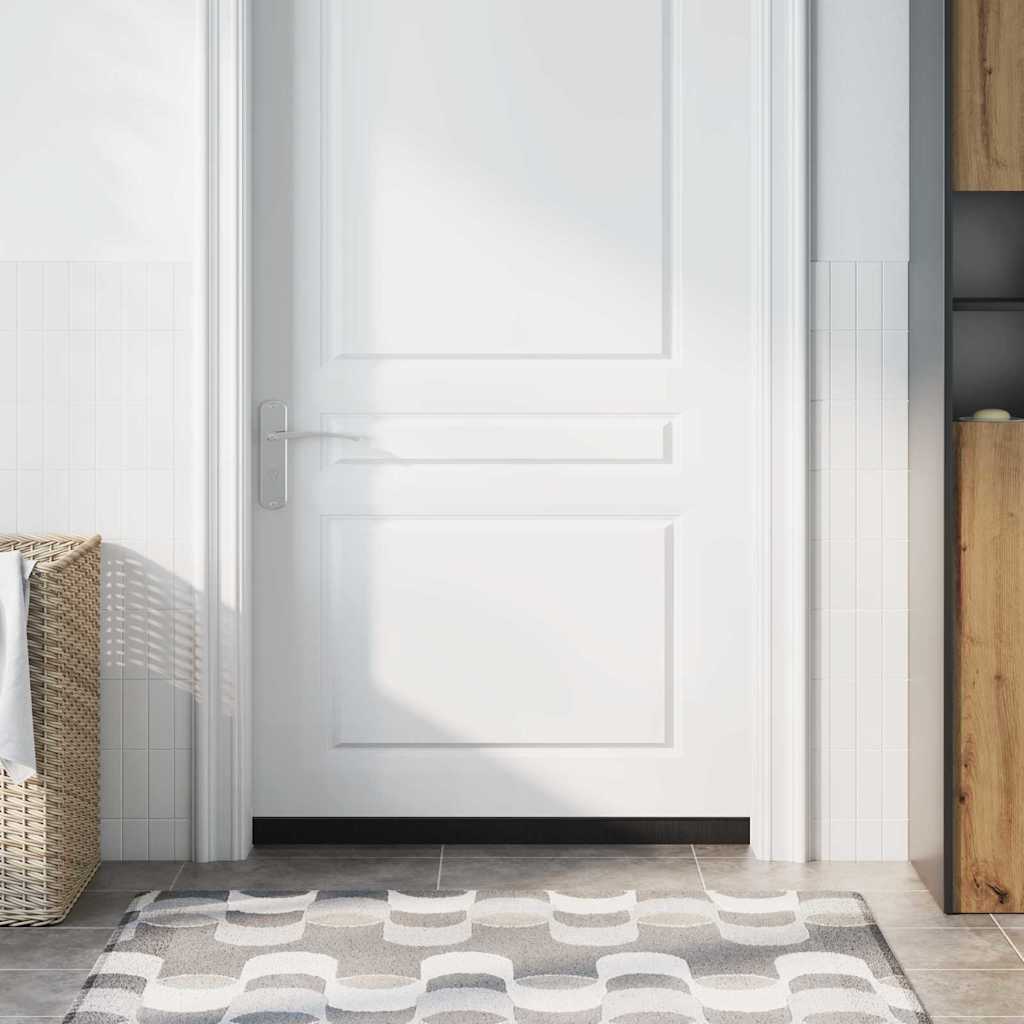 Αυτοκόλλητες σφραγίδες πόρτας 6 pcs Μαύρο 100 cm