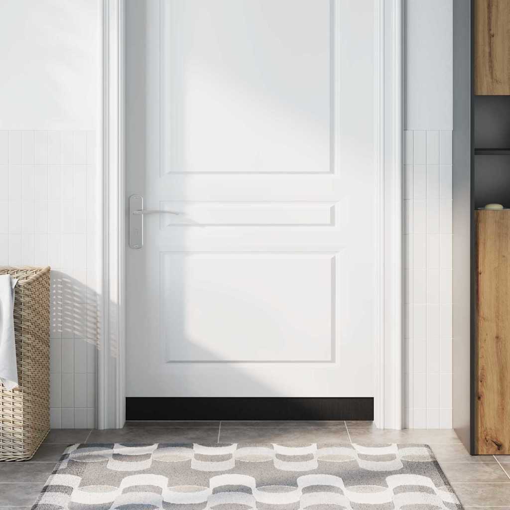 Αυτοκόλλητες σφραγίδες πόρτας 12 pcs Μαύρο 100 cm