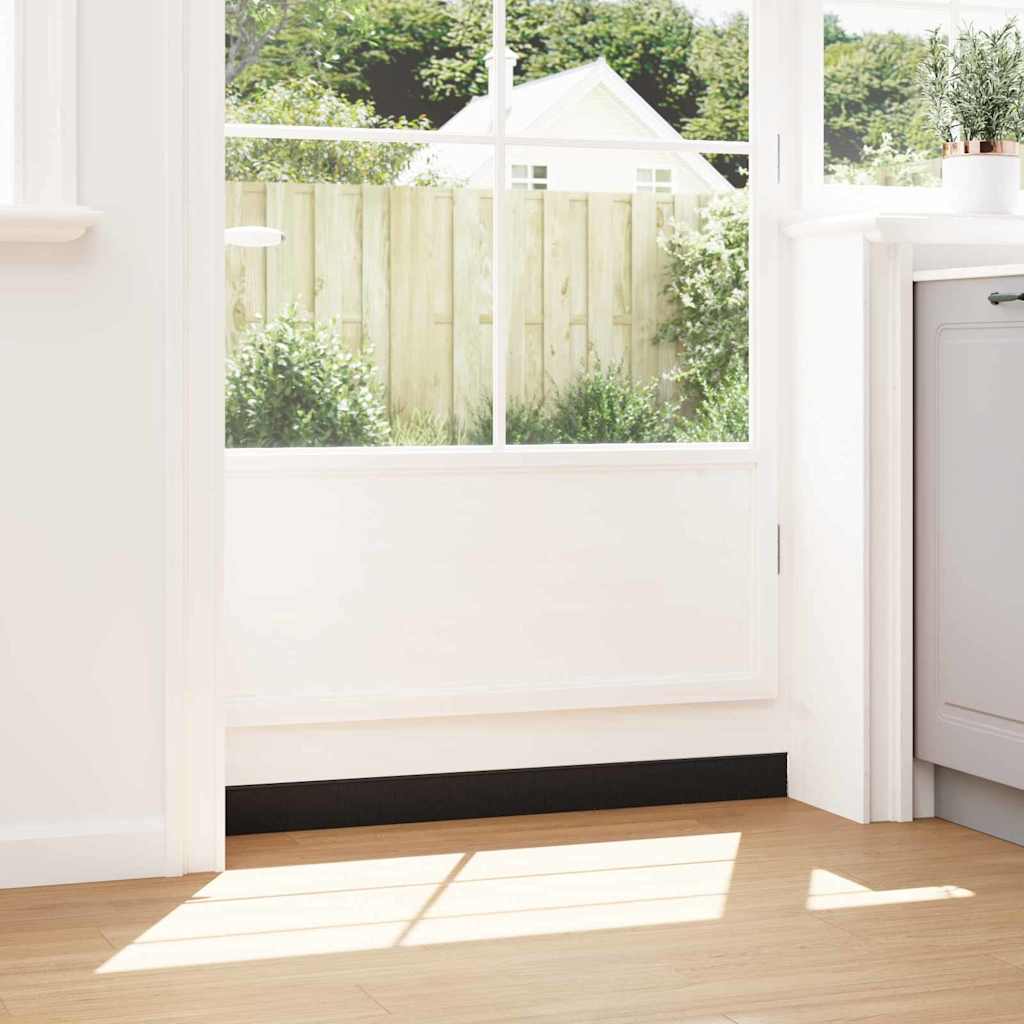 Σφραγίδες πόρτας με βούρτσες που προσαρτώνται 12 pcs Μαύρο