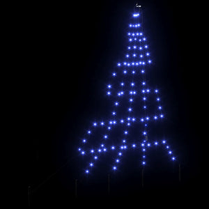 Χριστουγεννιάτικο Δέντρο LED με Σφήνες Εδάφους Μπλε 182 εκ - Pakobazaar