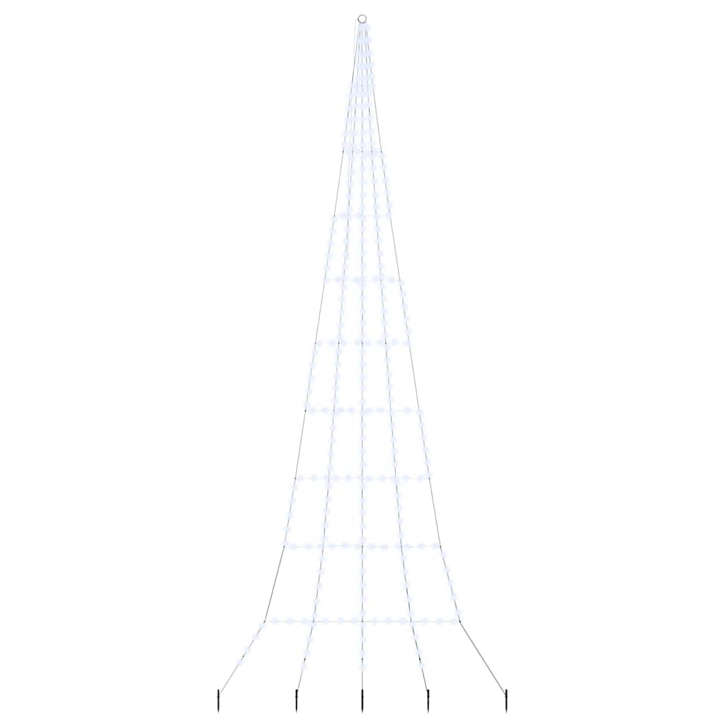 Χριστουγεννιάτικο Δέντρο LED με Σφήνες Εδάφους 511 εκ Μέταλλο - Pakobazaar