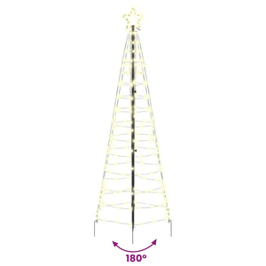 LED Χριστουγεννιάτικο Δέντρο 250 εκ. 390 LED Θερμό λευκό Ατσάλι - Pakobazaar