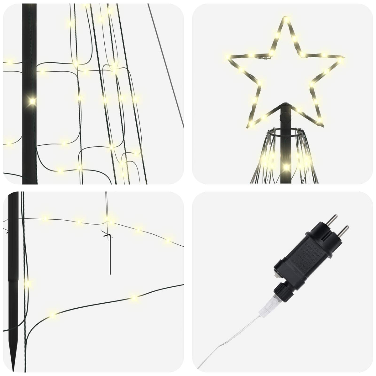LED Χριστουγεννιάτικο Δέντρο EKENAS 400 εκ. 800 LED Θερμό λευκό