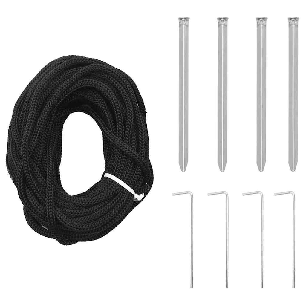 Χριστουγεννιάτικο Δέντρο LED με Σφήνες Εδάφους 400 cm Σίδερο - Pakobazaar