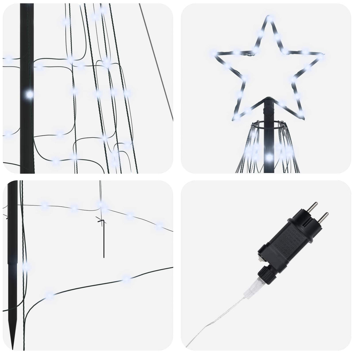 LED Χριστουγεννιάτικο Δέντρο EKENAS 400 εκ. 800 LED Ψυχρό λευκό