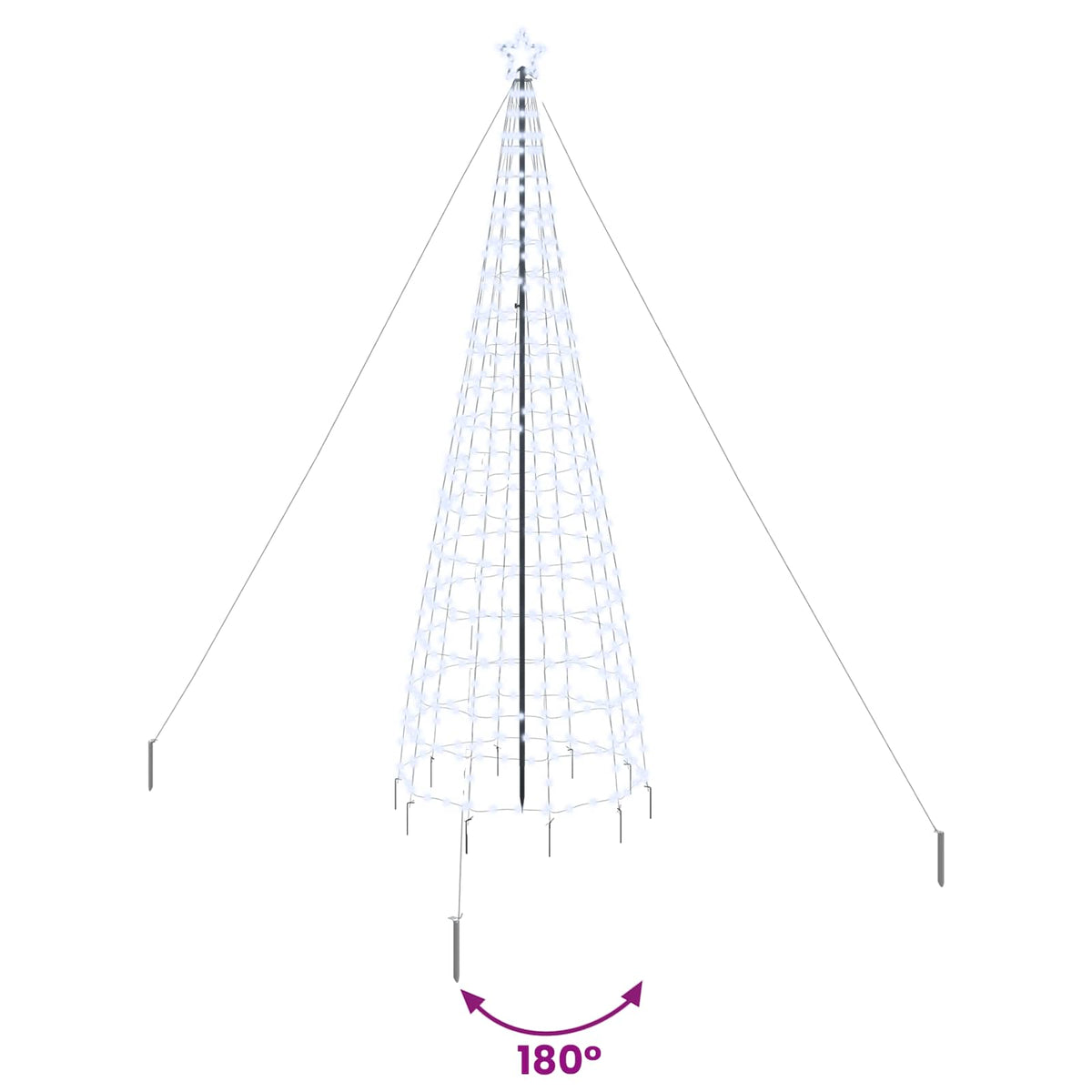 LED Χριστουγεννιάτικο Δέντρο EKENAS 400 εκ. 800 LED Ψυχρό λευκό