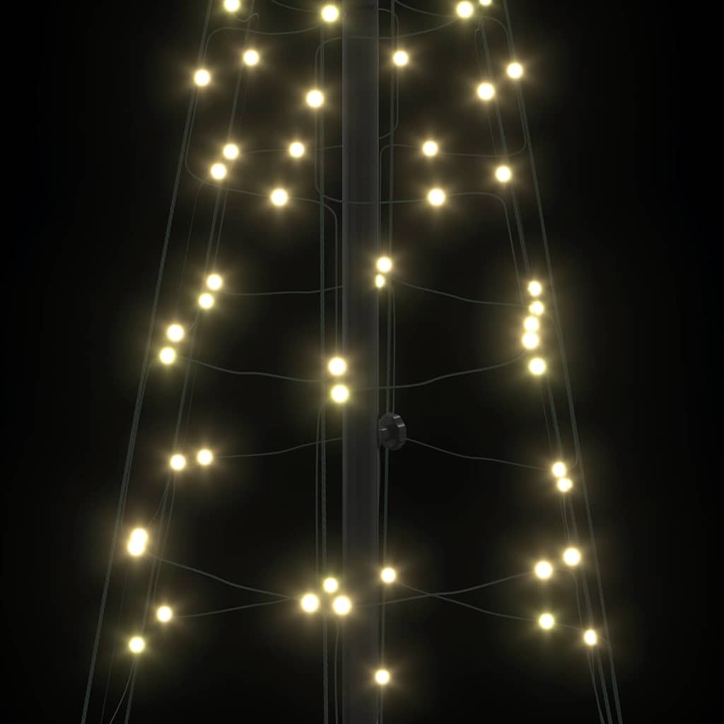 LED Χριστουγεννιάτικο Δέντρο με βάση Θερμό λευκό 250 cm Σίδερο - Pakobazaar