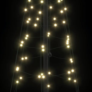 LED Χριστουγεννιάτικο Δέντρο με βάση Θερμό λευκό 250 cm Σίδερο - Pakobazaar