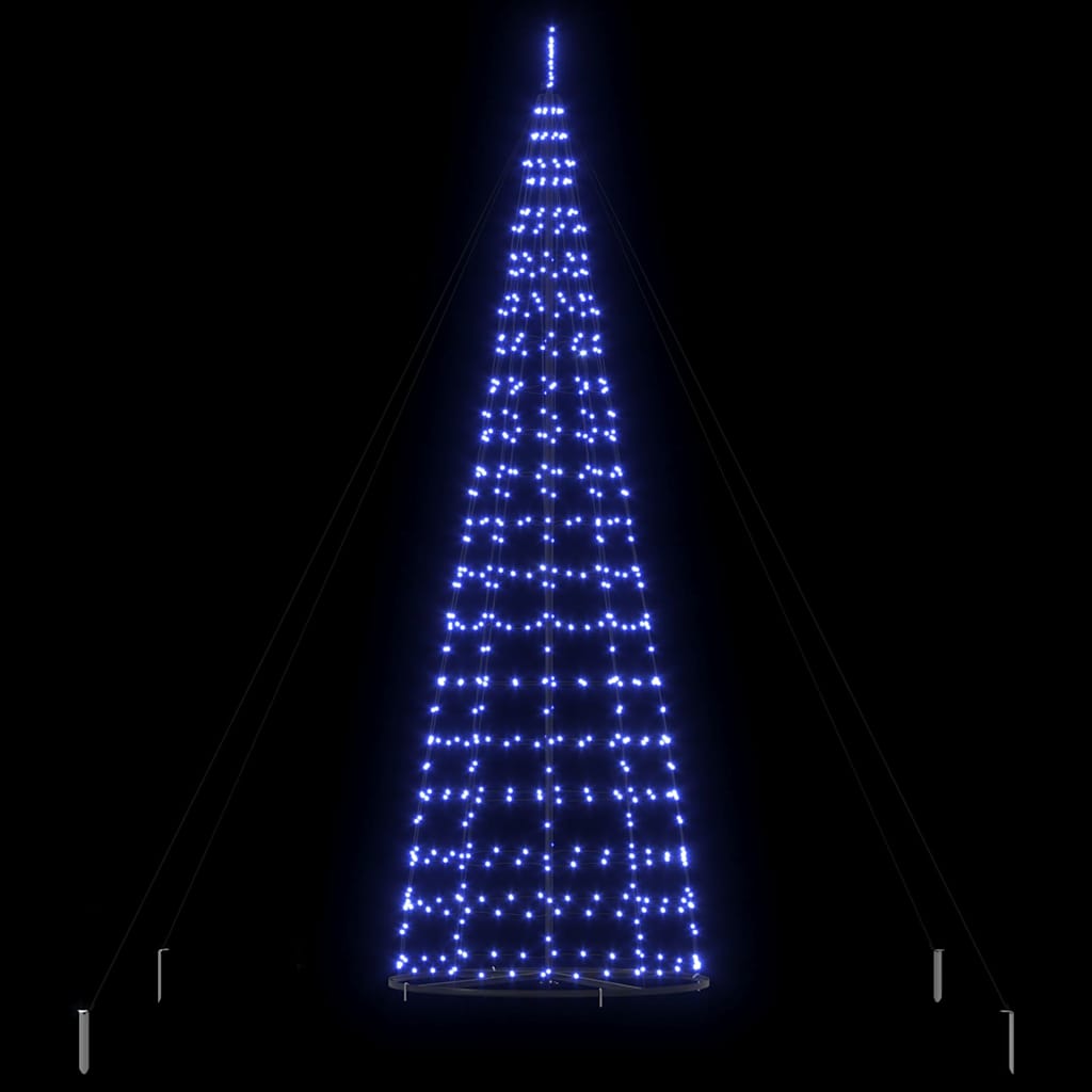 LED Χριστουγεννιάτικο Δέντρο EKENAS 400 εκ. 800 LED Μπλε Ατσάλι