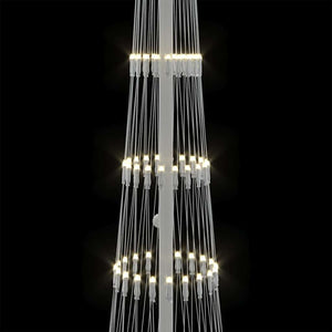 LED Χριστουγεννιάτικο Δέντρο Θερμό λευκό 51 x 51 x 190 εκ - Pakobazaar