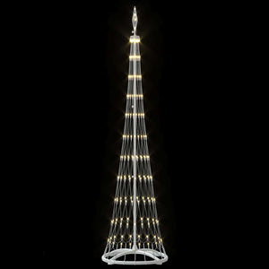 LED Χριστουγεννιάτικο Δέντρο Θερμό λευκό 51 x 51 x 190 εκ - Pakobazaar