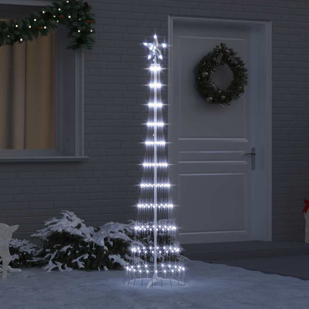 LED Χριστουγεννιάτικο Δέντρο Ψυχρό λευκό 51 x 51 x 190 εκ