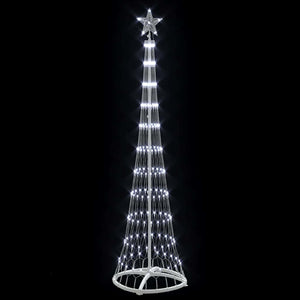 LED Χριστουγεννιάτικο Δέντρο Ψυχρό λευκό 51 x 51 x 190 εκ