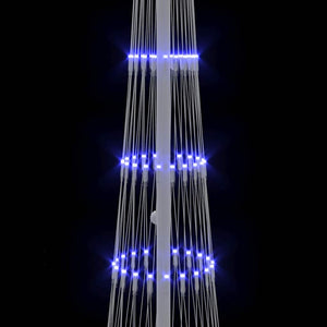 LED Χριστουγεννιάτικο Δέντρο Μπλε 51 x 51 x 190 εκ Μέταλλο - Pakobazaar