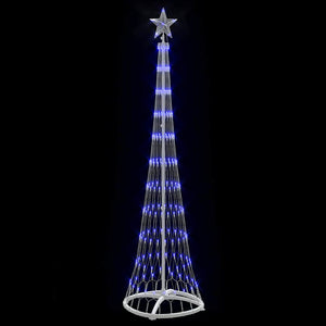 LED Χριστουγεννιάτικο Δέντρο Μπλε 51 x 51 x 190 εκ Μέταλλο - Pakobazaar