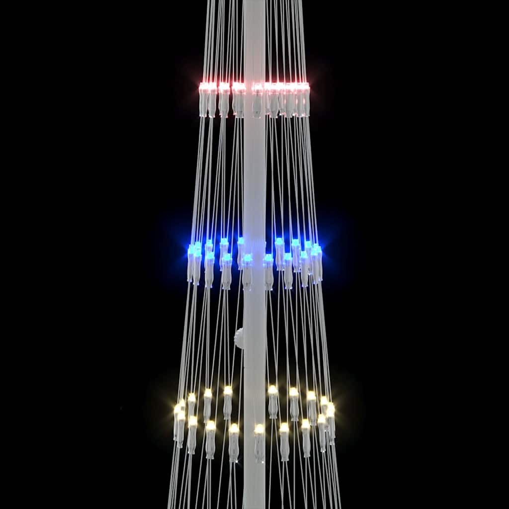 LED Χριστουγεννιάτικο Δέντρο Πολύχρωμο 51 x 51 x 190 εκ Μέταλλο - Pakobazaar