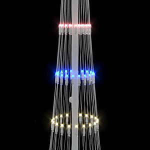 LED Χριστουγεννιάτικο Δέντρο Πολύχρωμο 51 x 51 x 190 εκ Μέταλλο - Pakobazaar