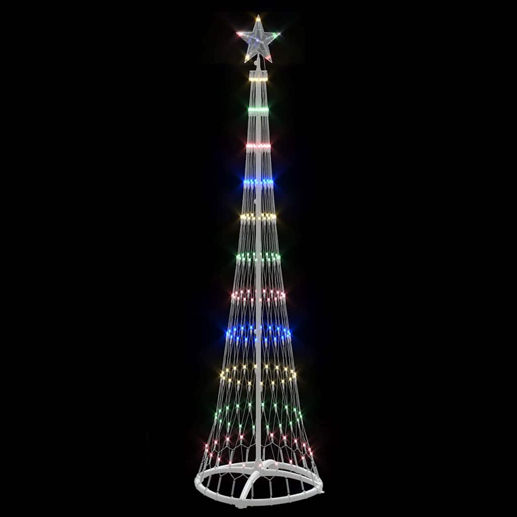 LED Χριστουγεννιάτικο Δέντρο Πολύχρωμο 51 x 51 x 190 εκ Μέταλλο - Pakobazaar