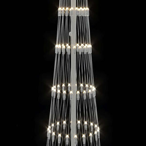 LED Χριστουγεννιάτικο Δέντρο Θερμό λευκό 70 x 70 x 250 εκ - Pakobazaar