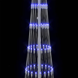 LED Χριστουγεννιάτικο Δέντρο Μπλε 70 x 70 x 250 εκ Μέταλλο - Pakobazaar