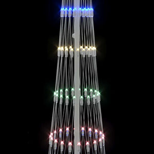 LED Χριστουγεννιάτικο Δέντρο Πολύχρωμο 70 x 70 x 250 εκ Μέταλλο - Pakobazaar