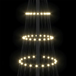 LED Χριστουγεννιάτικο Δέντρο Θερμό λευκό 184,5 εκ. Μέταλλο - Pakobazaar