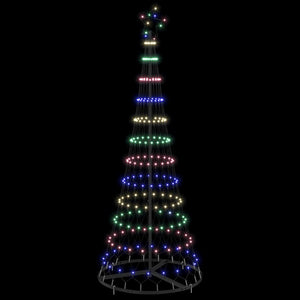 LED Χριστουγεννιάτικο Δέντρο Πολύχρωμο 184.5 εκ. Μέταλλο - Pakobazaar