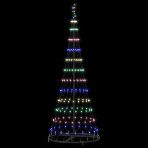 LED Χριστουγεννιάτικο Δέντρο Πολύχρωμο 184.5 εκ. Μέταλλο - Pakobazaar