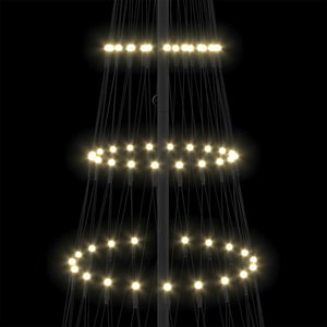 LED Χριστουγεννιάτικο Δέντρο Θερμό λευκό 250 cm Μέταλλο