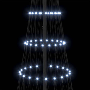 LED Χριστουγεννιάτικο Δέντρο Ψυχρό λευκό 250 cm Μέταλλο