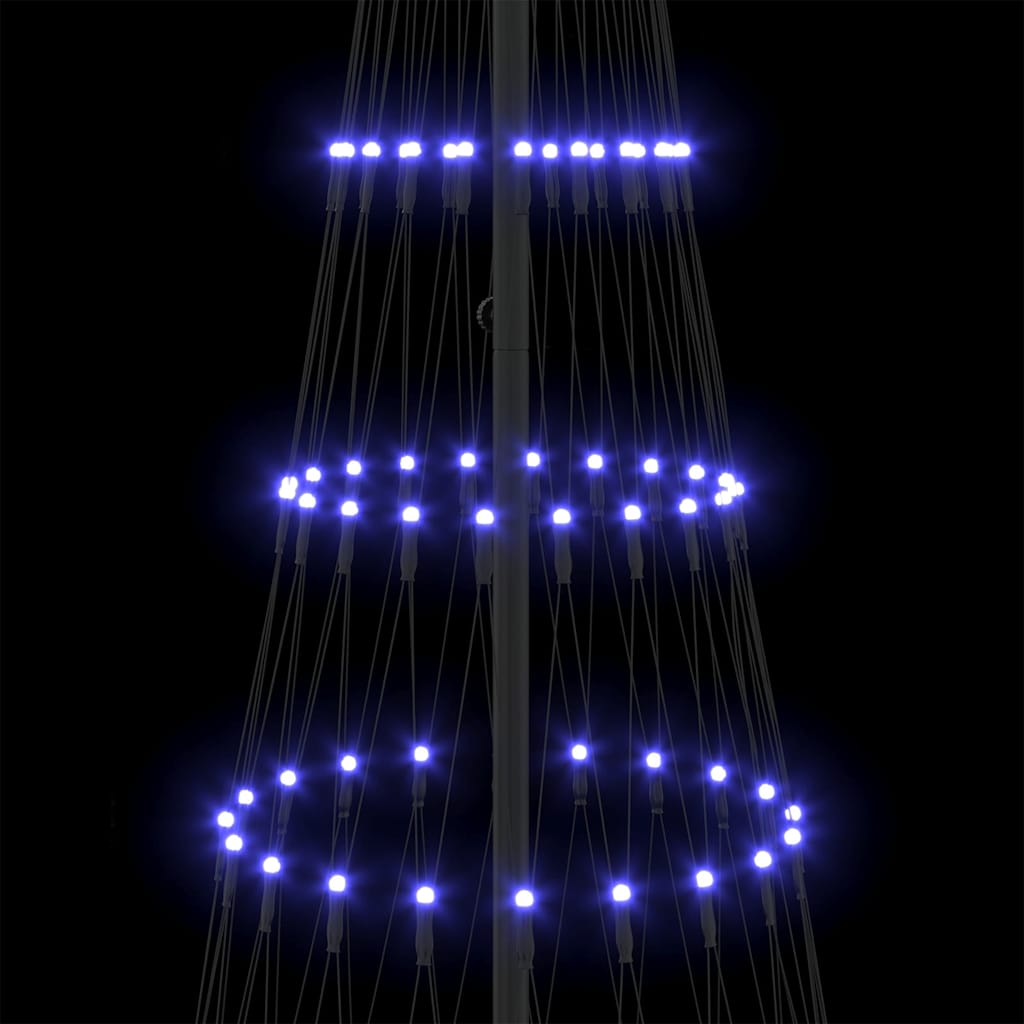 LED Χριστουγεννιάτικο Δέντρο με 295 LED Μπλε 250 cm Μέταλλο - Pakobazaar