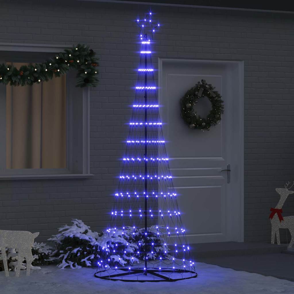 LED Χριστουγεννιάτικο Δέντρο με 295 LED Μπλε 250 cm Μέταλλο - Pakobazaar